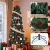 2025 Latest Christmas PVC Pine Needle Mixed Artificial Tree with Realistic Pine Needles and Berry Accents, Suitable for Christmas Holiday Parties - 3 of 4