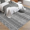 Area Rug, Home Decor Machine Washable Boho Distressed Rug - Non-Slip Non-Shedding Stain Resistant Carpet - 4 of 4