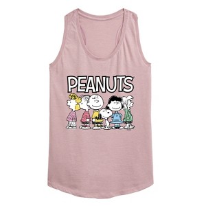 Women's - Peanuts - Peanuts Crew Graphic Racerback Tank - 1 of 4