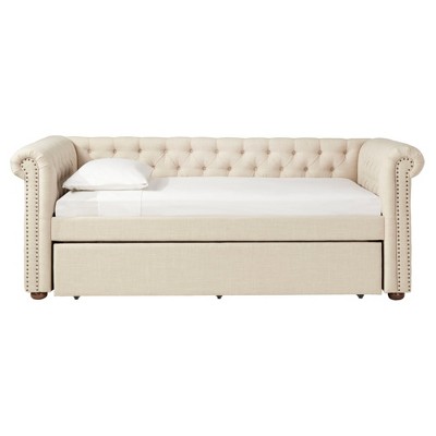 Beekman Place Chesterfield Bed - Twin - Oatmeal - Inspire Q