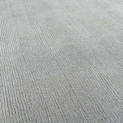 Hauteloom Brockton Solid Wool Area Light Gray Rug