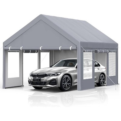 GustoWave 13x20 FT Heavy Duty Carport, Portable Garage for Cars, Boats, Trucks
