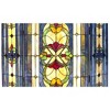 Chloe Lighting Tiffany-Glass 3pcs Folding Victorian Fireplace Screen 40" Wide - 3 of 3