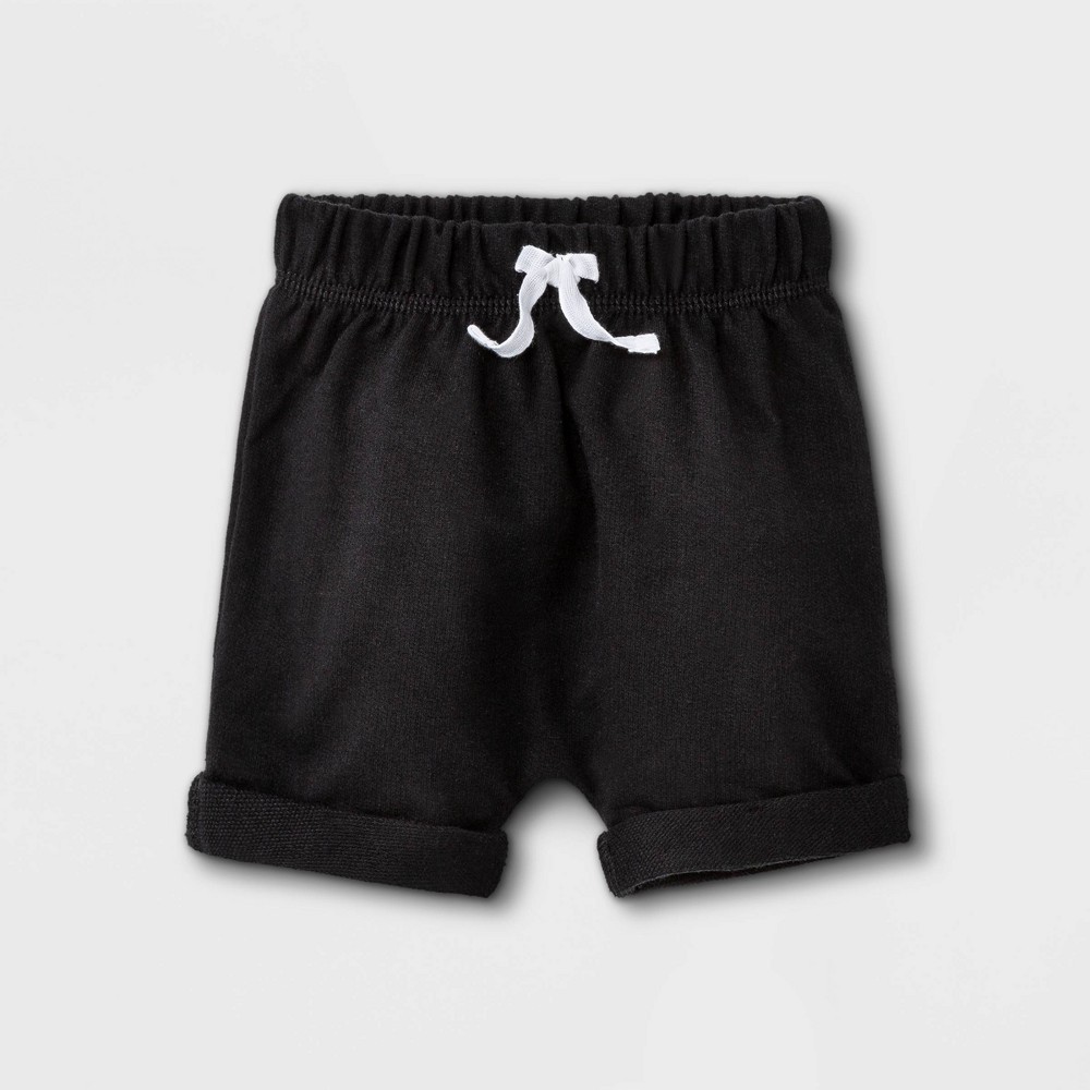 0-3M Baby Boys' Shorts - Cat & Jack Black 0-3M