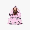Tirrinia Wearable Blanket Oversized Hoodie for Adults, Patterns Sweatshirt Blanket, as Warm & Funny Gifts for Men Women Girlfriend - 2 of 4