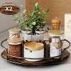 LunaLulinlk 2 Pack Wooden Lazy Susan Turntable Storage, 9inch+10inch, Dining Table, Storage Room, Countertop, Cabinet, Kitchen Organization - 4 of 4