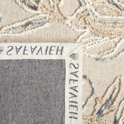 Gray Hand-Tufted Wool Floral 4' x 6' Area Rug