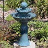 Sunnydaze 27"H Electric Ceramic 2-Tier Resting Birds Outdoor Water Fountain - 4 of 4