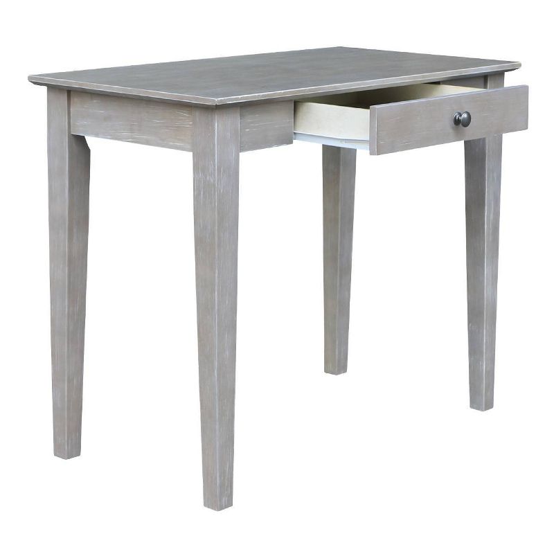 Small Desk with Drawer and Chair Washed Gray/Taupe - International Concepts, 6 of 13