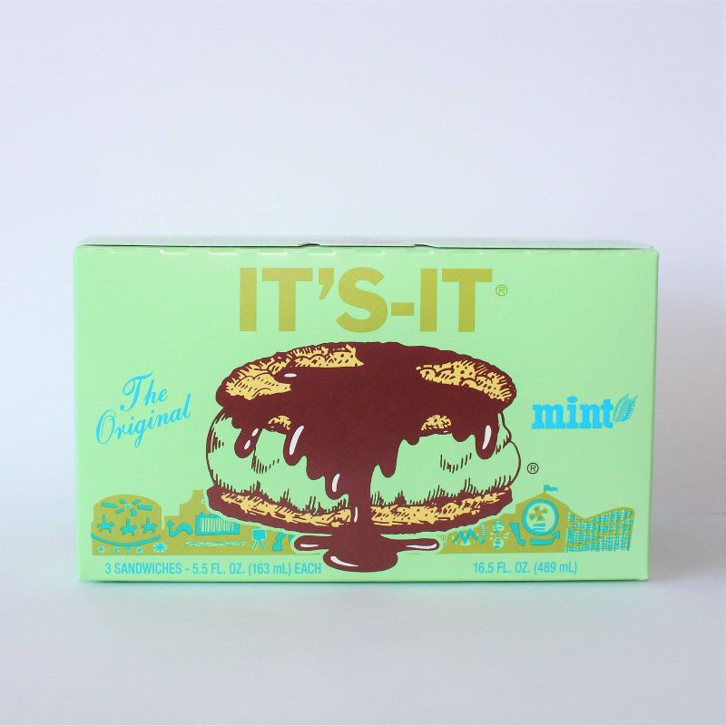 IT'S IT Mint Ice Cream Sandwich - 3pk, 1 of 5