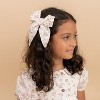 Makemake Organics Organic Hair Bow Clip - English Roses - 3 of 4
