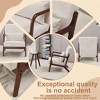 PAGED Accent Chair with Coffee Table, Mid-Century Modern Living Room Chairs with Robust Rubberwood Frame for Office - 3 of 4