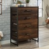 Sauder Briarbrook 4 Drawer Chest Dresser Barrel Oak: Metal Frame, Smooth Runners, Space-Saving Design - 2 of 4