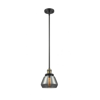 Fulton - 1 Light Stem Hung Mini Pendant In Industrial Style-9 Inches Tall and 7 Inches Wide
