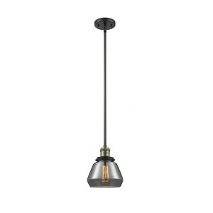 Fulton - 1 Light Stem Hung Mini Pendant In Industrial Style-9 Inches Tall and 7 Inches Wide - 1 of 1