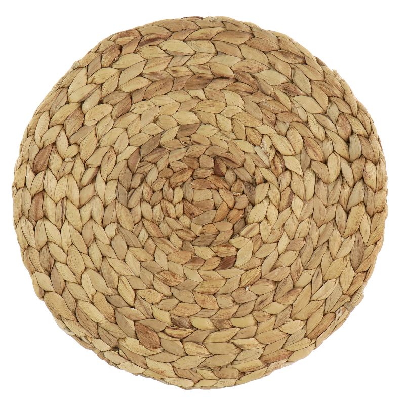 Gibson Home Sadler 14 Inch Woven Round Charger Dining Plate, 1 of 5