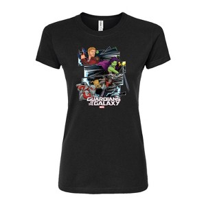 Women's - Marvel - Guardians of the Galaxy Panels Fitted Graphic T-Shirt - 1 of 3