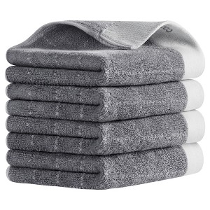 REGALWOVEN Kitchen Home Decor Cotton Soft Absorbent Checkered Pattern Decorative Hand Towel 14" x 30" - 1 of 4
