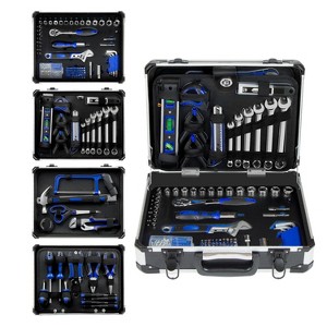 Itopfox 259-Piece Home Tool Kit with Heavy Duty Aluminium Tool Box, Essential Hand Tools for Household, Car, Workshop & DIY Projects - 1 of 4