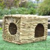 ZACHVO Natural Handmade Grass Shelter for Small Pets - Bunny, Chinchilla, Hamster - 3 of 4