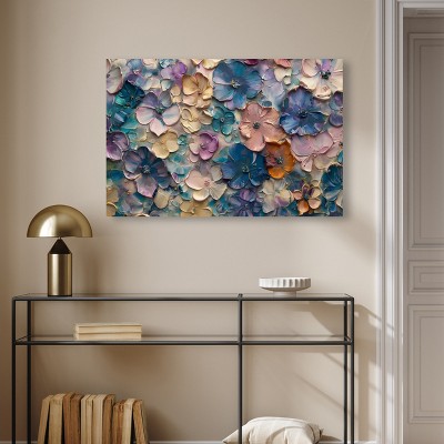 Colorful Floral 36" x 24" Canvas Wall Art