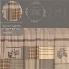 Sawyer Mill Charcoal Stenciled Patchwork Shower Curtain 72x72 - 4 of 4