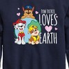 Boys' - Paw Patrol - Loves Earth Graphic Long Sleeve Fleece Sweatshirt - 2 of 4