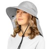 SUN CUBE Wide Brim Sun Hat with Neck Flap, UPF50+ Hiking Safari Fishing Hat for Womens, Sun Protection Beach Hat - 2 of 4