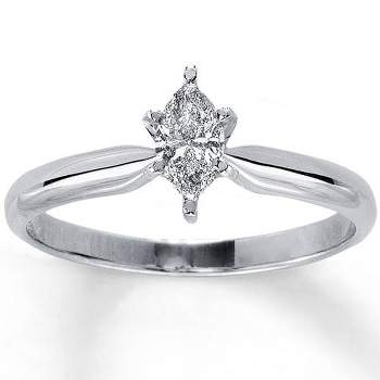 Pompeii3 1/4ct Solitaire Marquise Diamond Engagement Ring 14K White Gold
