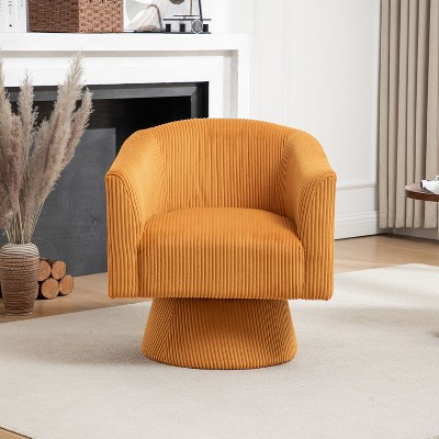 SEYNAR Mid Century Modern Velvet 360 Degree Swivel Accent Chair