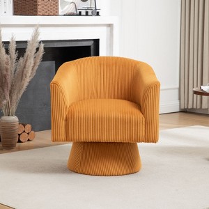 SEYNAR Mid Century Modern Velvet 360 Degree Swivel Accent Chair - 1 of 4