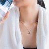 EVERLY JEWELRY | Sterling Silver 0.02 CT TW Diamond 7.5 - 8 MM Black Freshwater Cultured Pearl Fashion Pendant With Chain, 18-inch - 4 of 4