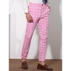 Lars Amadeus Men's Dress Slim Fit Checked Printed Business Pants - 2 of 4