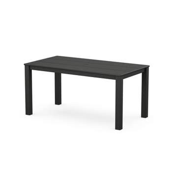 POLYWOOD Rectangle Studio Parsons Outdoor Patio Dining Table