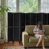 MAYEERTY Wood Room Divider, 5.6Ft, Freestanding Louvered Folding Privacy Screen - 4 of 4