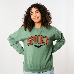 Varsity Spooky Bat Distressed - Sweatshirt - 1 of 4
