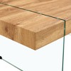 NicBex Modern 43.3" Rectangle Coffee Table with Tempered Glass Legs for Living Room and Office - 4 of 4