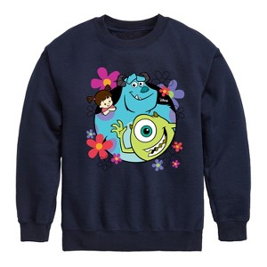 Boys' - Disney - Floral Group Graphic Long Sleeve Fleece Sweatshirt - 1 of 4