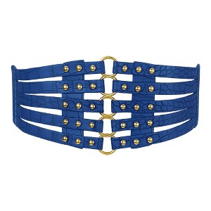 INSPIRE CHIC Women's Elastic Wide Vintage Corset Dresses Waist Belts - 1 of 4