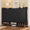 LOVMOR Sleek and Contemporary Shoe Cabinet with Adjustable Shelves - 2 of 4