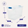 Homz 112 Quart Storage Container 2 Pack with 66 Quart Storage Container 2 Pack - 4 of 4