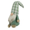 Northlight 12.25" Spring Gnome with Green Plaid Hat - image 3 of 4