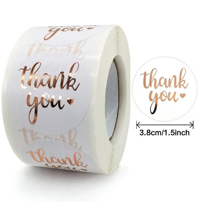 Kitcheniva 1.5" Thank You Round Sealing Label Stickers 500 Pcs