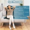 Angel Sar Massage Seat Cushion with Heat, 6 Vibration Motors, 5 Programs, Home Car Office Back Massager, Black - 3 of 4