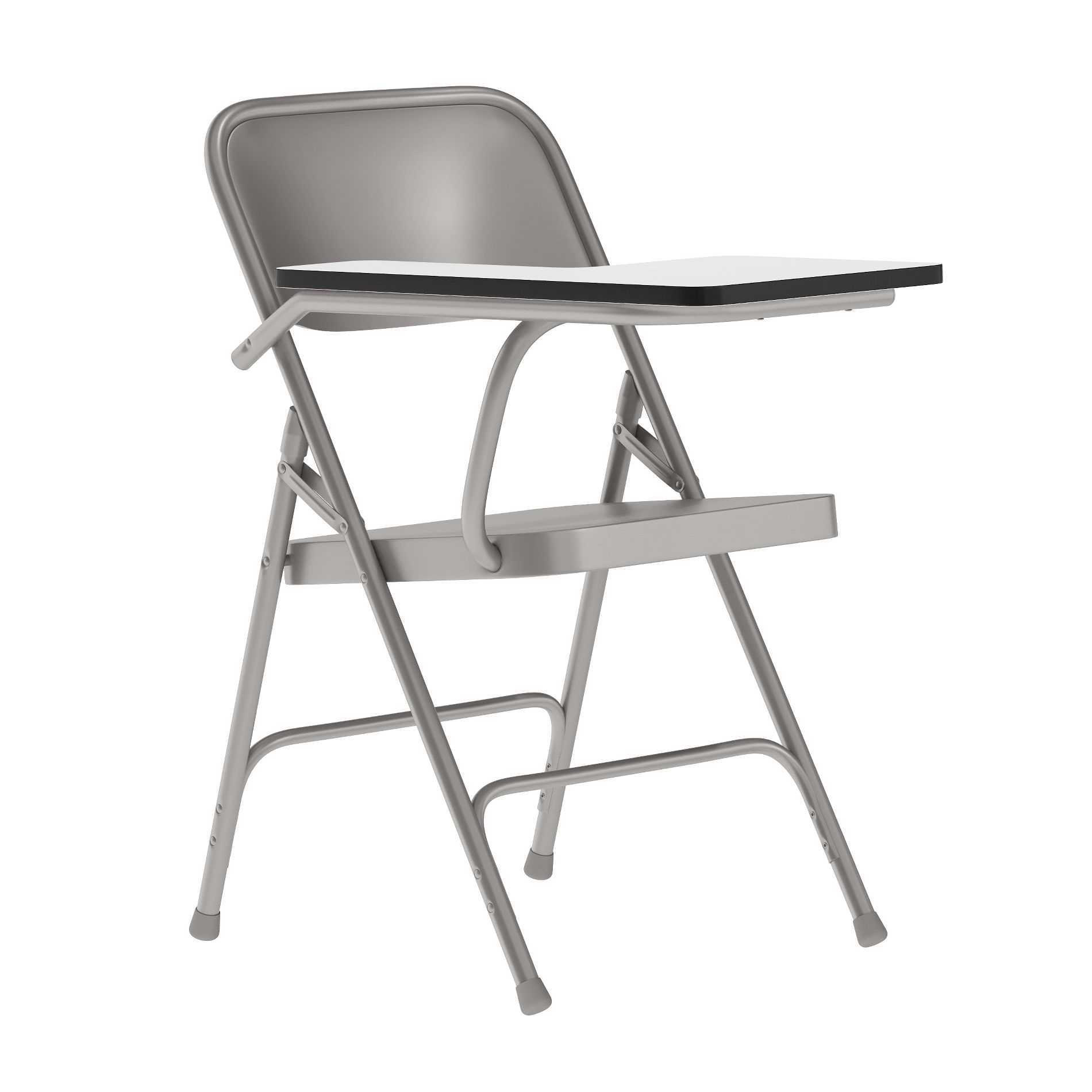 Emma and Oliver Premium Steel Folding Right Handed Tablet Arm Chair
