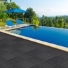 DSVIMOY 11.8" Patio Deck Tiles, 9pcs DIY Module Interlocking Decking Tiles, Floor Tile for Porch Poolside, Balcony, Black, 11.8"*11.8"*0.98" - 2 of 4