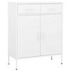 vidaXL Storage Cabinet Olive Green Steel 31.5 x 13.8 x 40.0 in - White - 2 of 4
