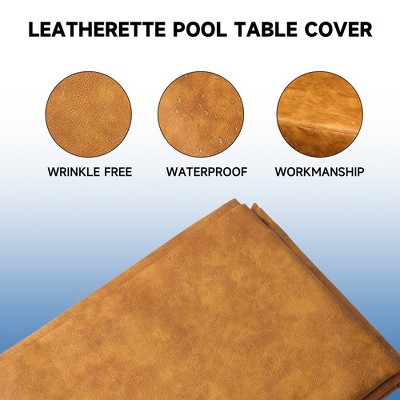 Russet Heavy Duty Leatherette 8ft Pool Table Cover