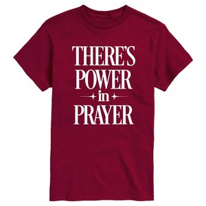 Men's - Instant Message - There's Power In Prayer Short Sleeve Graphic T-Shirt - 1 of 4