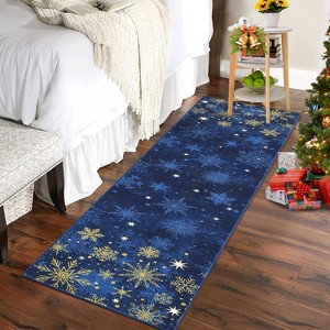 Christmas Rugs 2x3 Washable Area Rug Small Indoor Throw Rugs Xmas Decorative Rug Non-Slip - 1 of 4